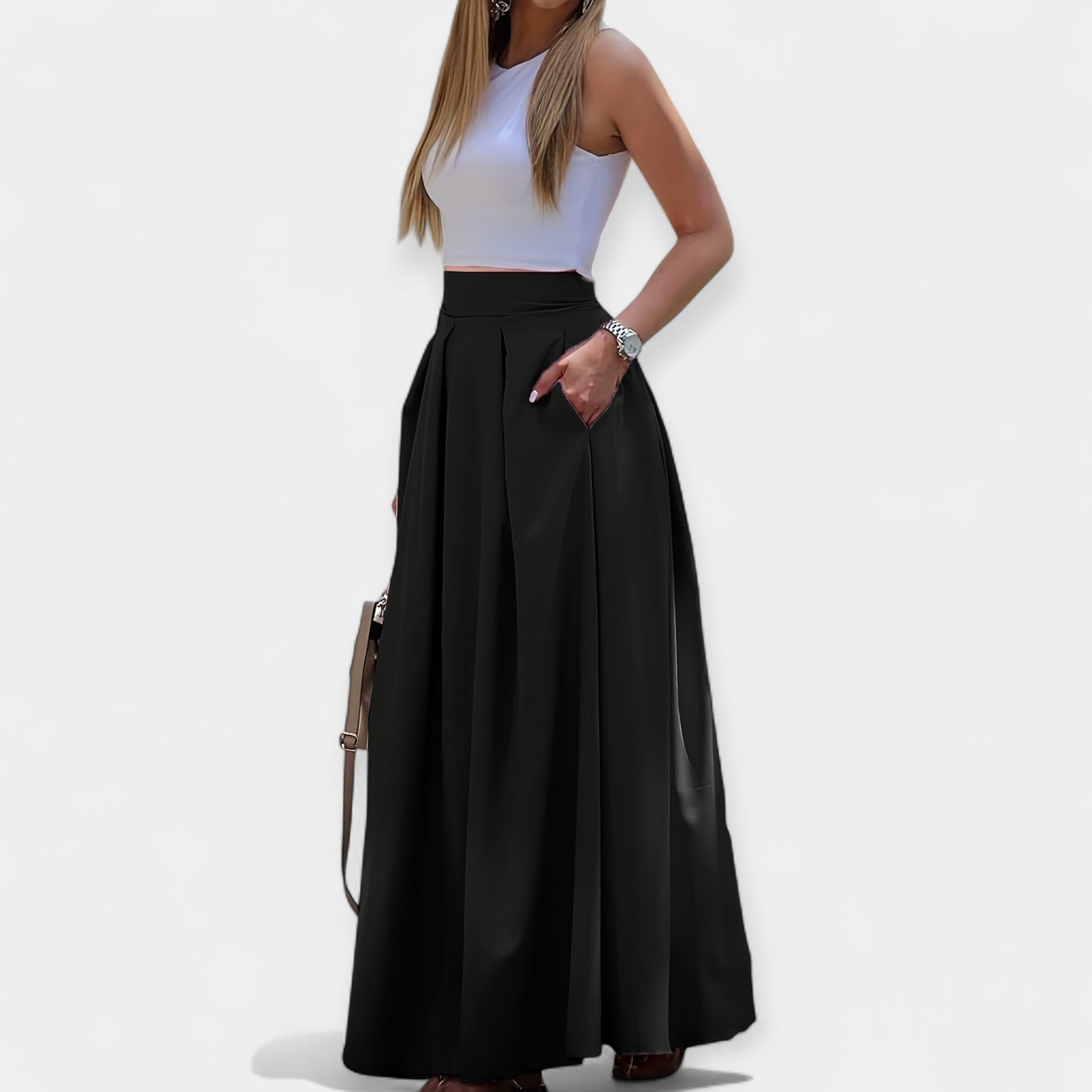 Kamila | Stylowa midi spódnica