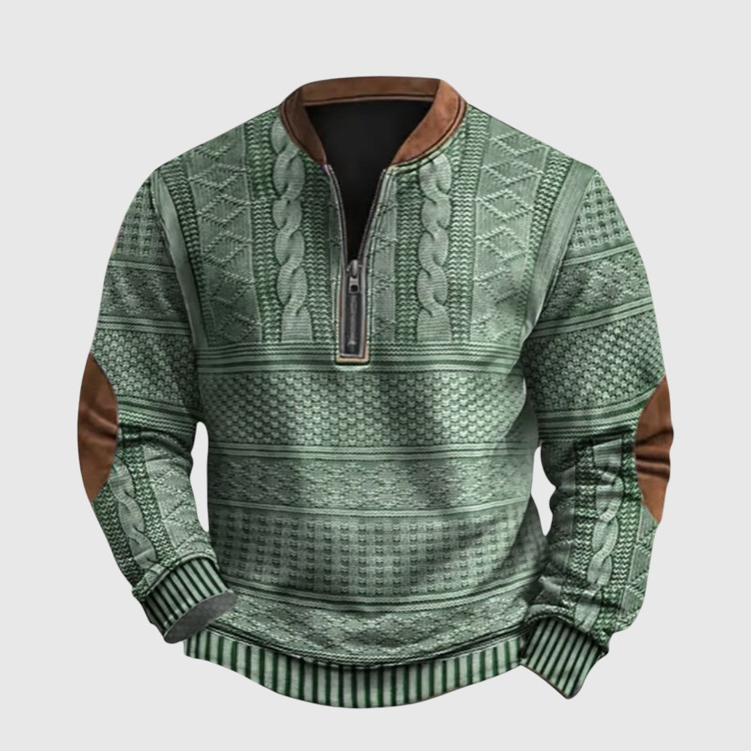 Stanisław | Sweter z pół-zamkiem