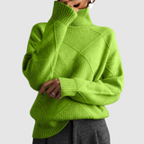 Antonina | Teksturowany sweter z golfem