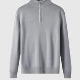 Daniel | Sweter z zamkiem z wełny merino Capri