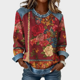 Aurelia | Bluza z nadrukiem kwiatowym