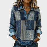 Anna | Bluza patchworkowa w kolorach blokowych