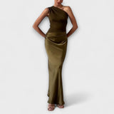Edyta | Elegancka maxi sukienka na jedno ramię