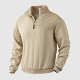 Aleksander | Premium sweter z ćwierć zamkiem