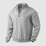 Aleksander | Premium sweter z ćwierć zamkiem