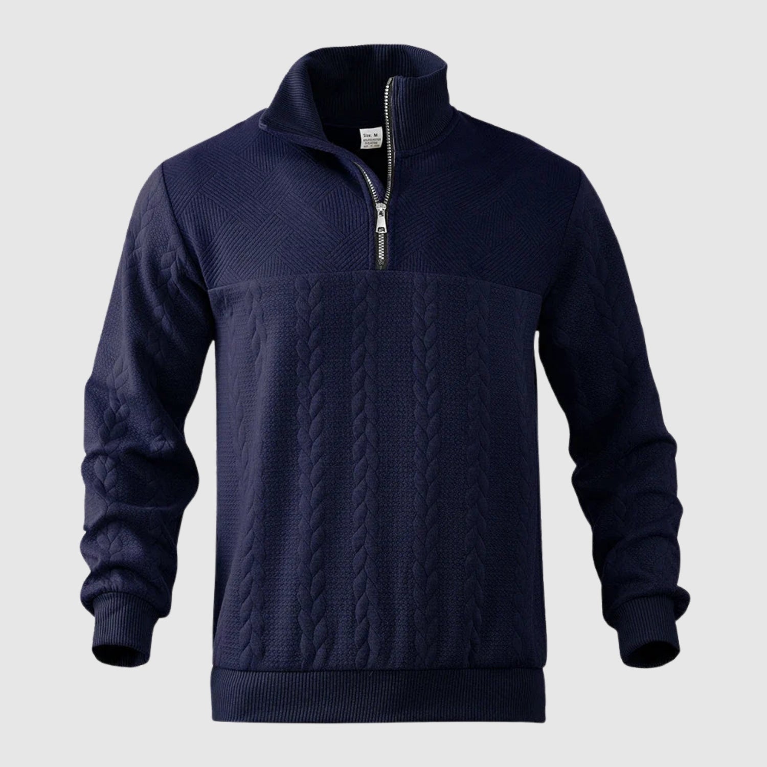 Aleksander | Premium sweter z ćwierć zamkiem
