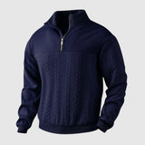 Aleksander | Premium sweter z ćwierć zamkiem