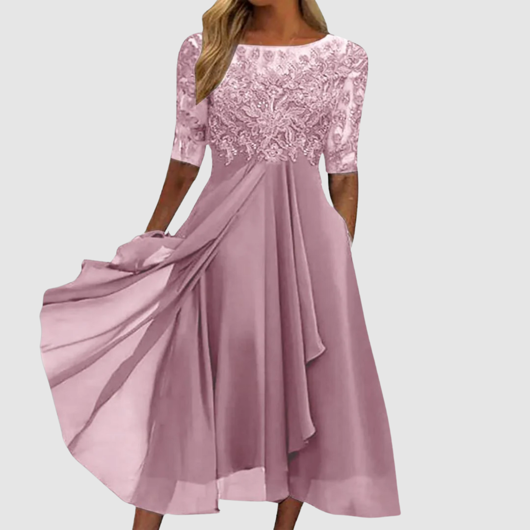 Jagoda | Elegancka sukienka koronkowa