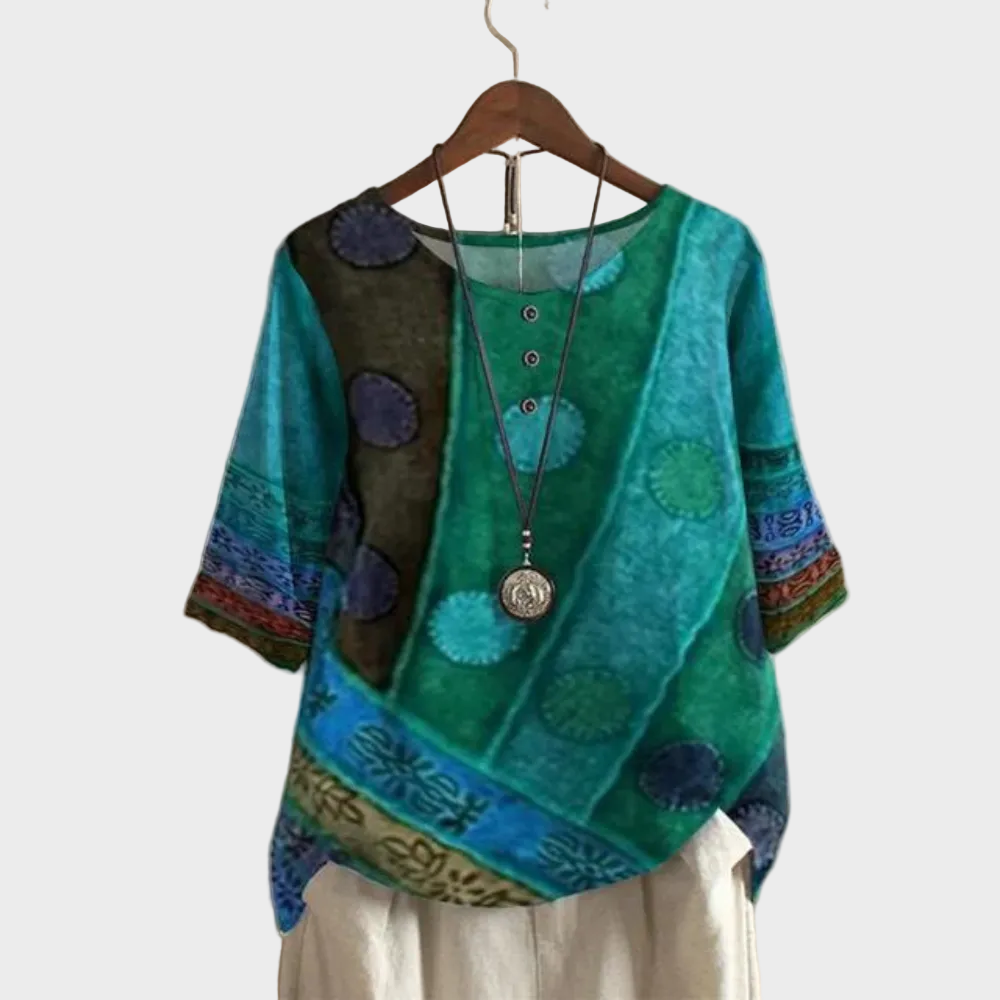 Aurelia | Kolorowy boho-top