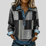 Anna | Bluza patchworkowa w kolorach blokowych