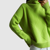 Antonina | Teksturowany sweter z golfem