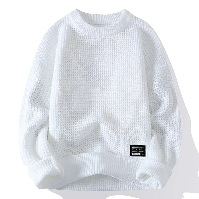 Błażej | Premium męski sweter Lyon z miodową strukturą dla elegancji i komfortu