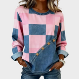 Kalina | Bluza patchworkowa w kolorze blokowym