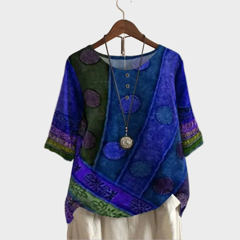 Aurelia | Kolorowy boho-top