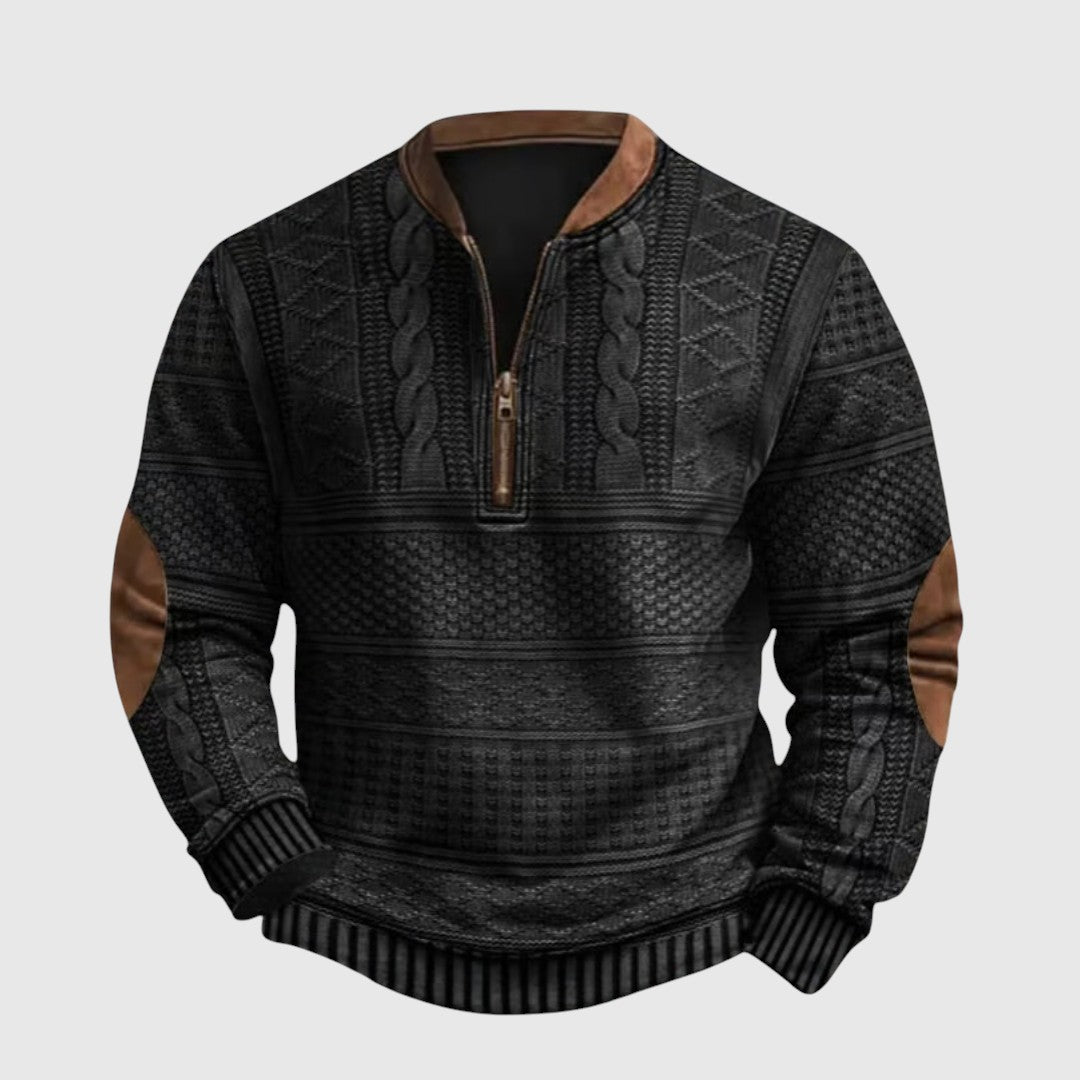 Stanisław | Sweter z pół-zamkiem
