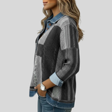 Anna | Bluza patchworkowa w kolorach blokowych