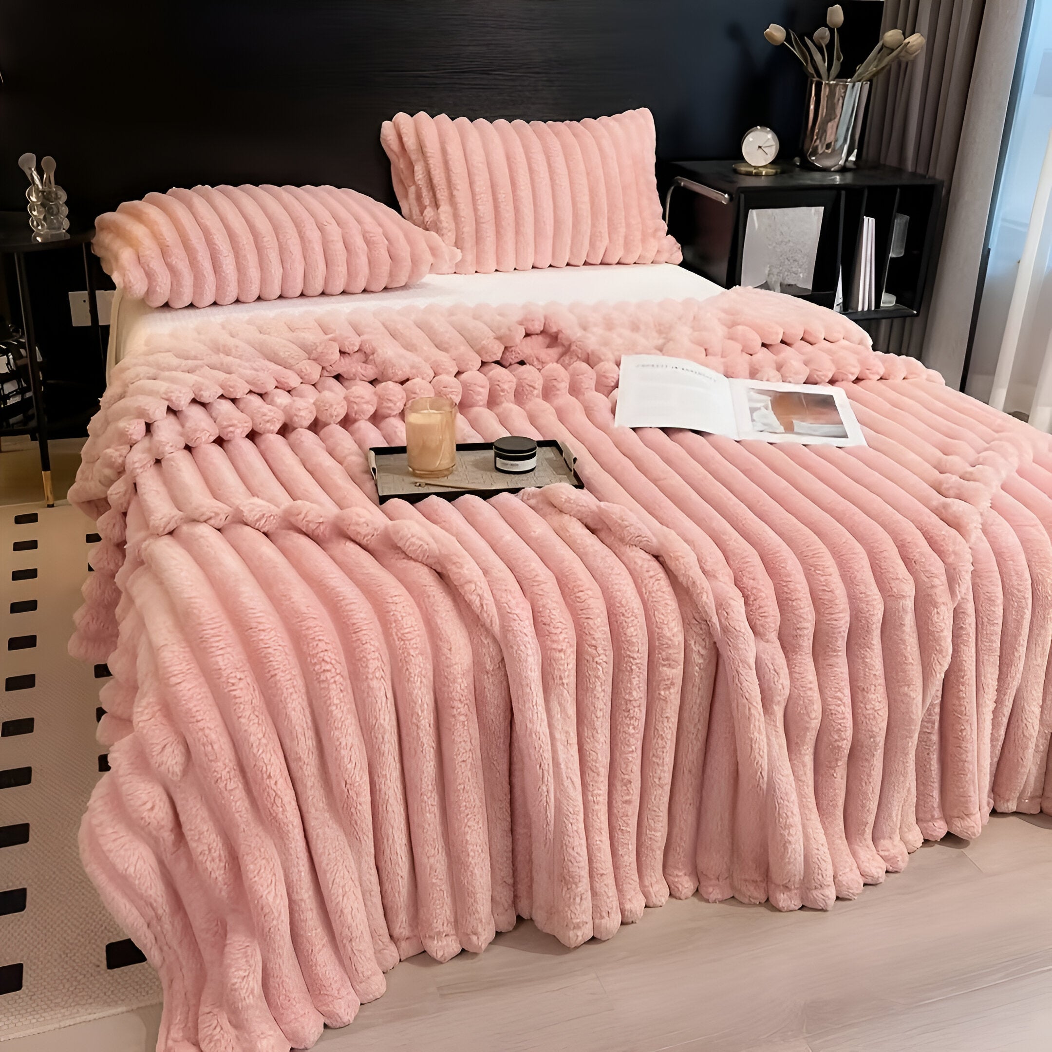 Weronika | Ciepły Koc Fleece z Flaneli