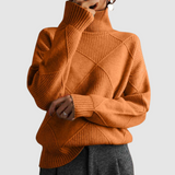Antonina | Teksturowany sweter z golfem