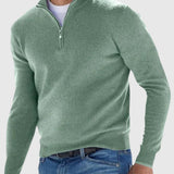 Dawid | Elegancki sweter z zamkiem