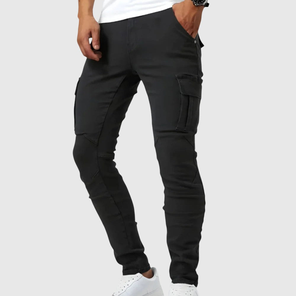 Sebastian | Spodnie cargo z elastanem