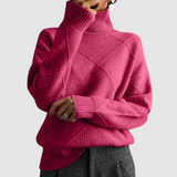 Antonina | Teksturowany sweter z golfem