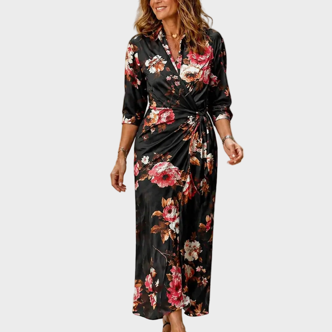 Paulina | Maxi Print Sukienka