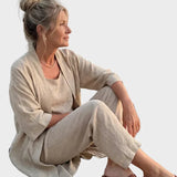 Jagoda | Lekki zestaw lniany
