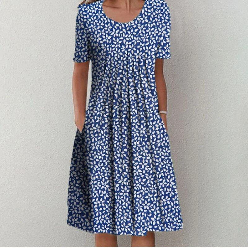 Urszula | Midi Sukienka z Warstwami