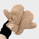 Wiktoria | Pluszowe Rękawiczki Teddy