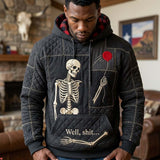 Wiktoria | Hoodie z czaszkami po zmroku