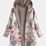 Róża | Pastelowa Botaniczna Kurtka Fleece