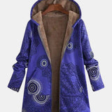 Agnieszka | Granatowa Mandala Fleece Hoodie