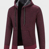 Damian | Szary kardigan z kapturem