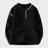 Stefan | Premium Sweter z Żebrowanym Wykończeniem