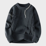 Stefan | Premium Sweter z Żebrowanym Wykończeniem