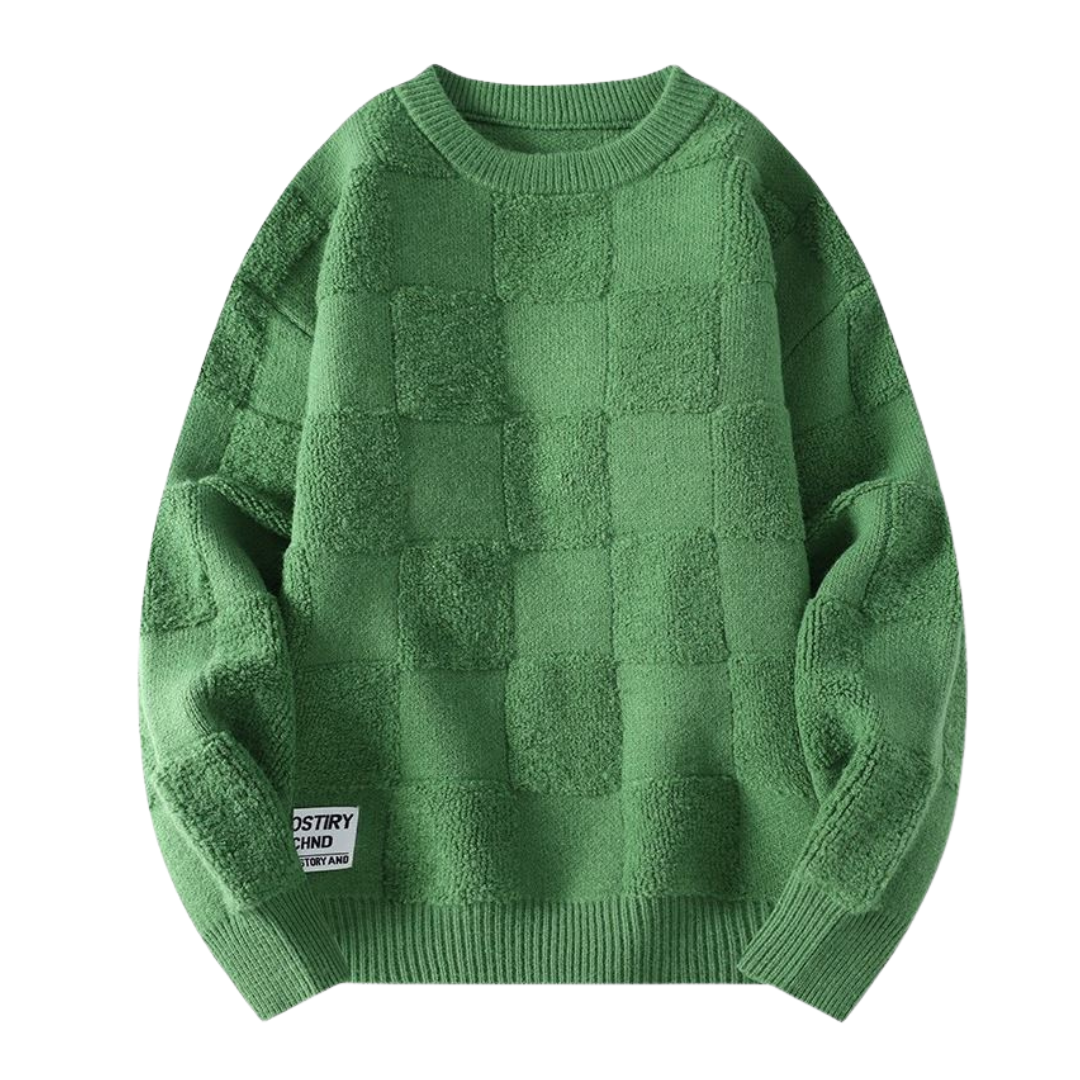 Kazimierz | Unikalny Sweter w Kratę