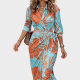 Paulina | Maxi Print Sukienka