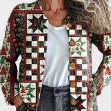 Milena | Sweter Świąteczny w Stylu Patchwork