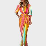 Paulina | Maxi Print Sukienka