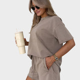 Lena | Casual Zestaw z T-shirtem i Spodniami Jogger