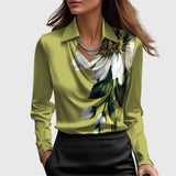 Paulina | Elegancka bluzka z błyszczącego satyny