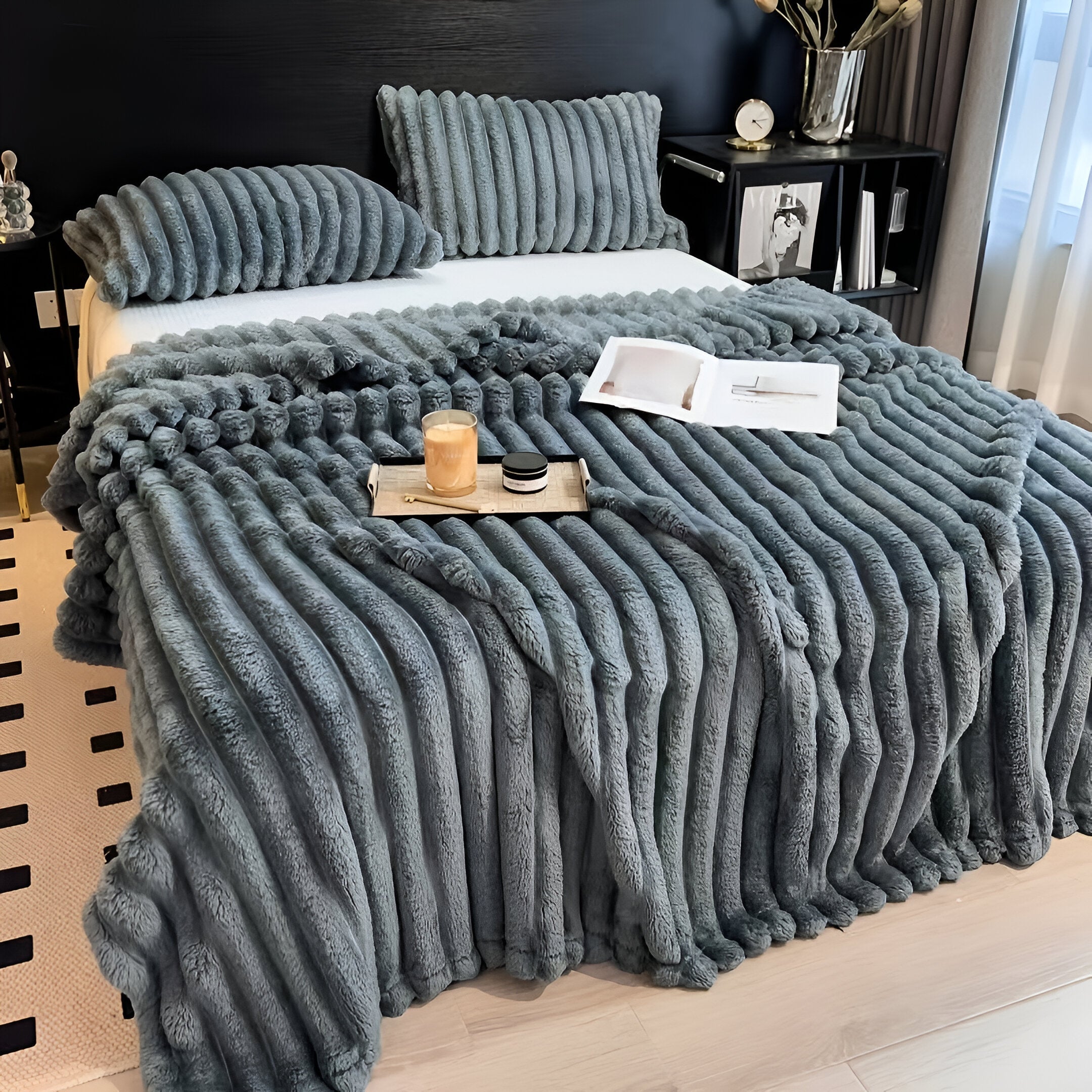 Weronika | Ciepły Koc Fleece z Flaneli
