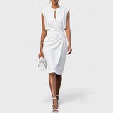 Dorota | Elegancka sukienka kopertowa midi