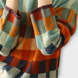 Alicja | Sweter z patchworku